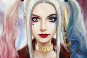 小丑小丑女照片,双面魅影的奇幻对决